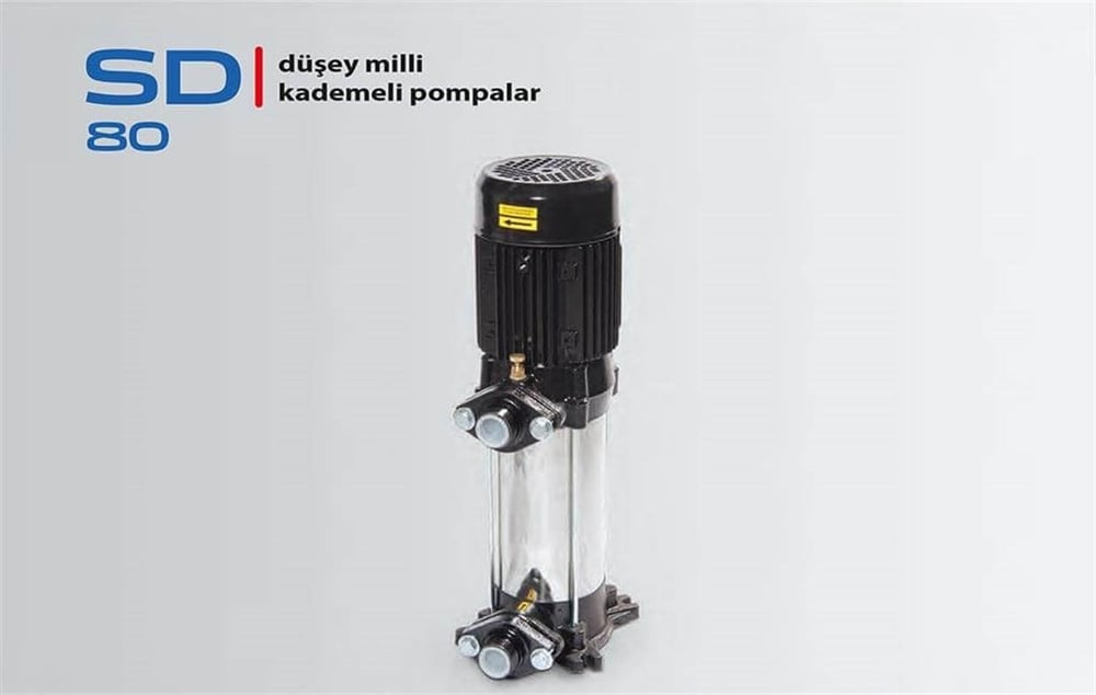 Komm SD 80 Düşey Milli Çok Kademeli Santrifüj Pompa