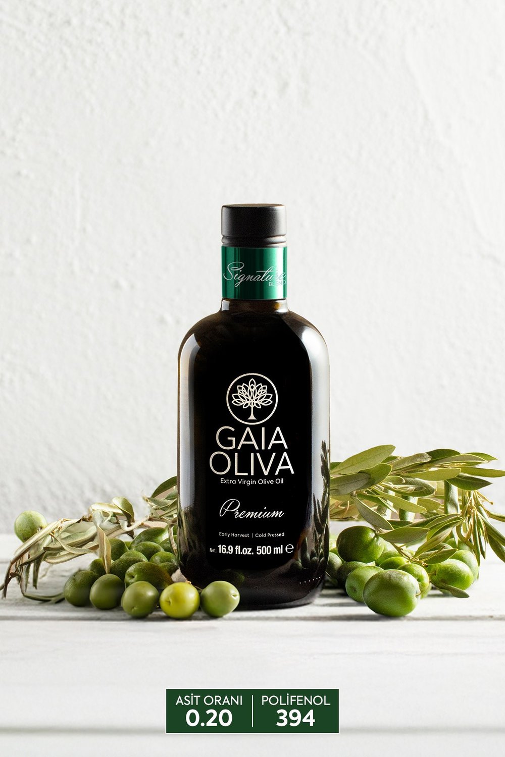 Premium Signature Blend 500 ml Erken Hasat Natürel Sızma Zeytinyağı