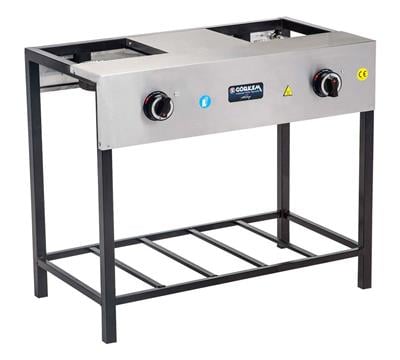 LOKANTA OCAĞI 2 GÖZLÜ GAZLI CE BELGELİ LPG VE GAZ CE BELGELİ GÖRKEM 