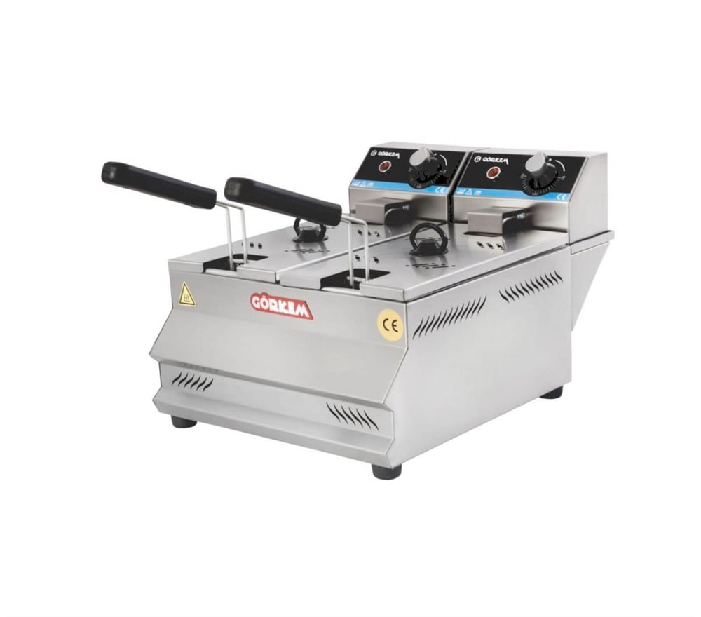 Görkem Elektrikli 3+3 Fritöz 37x49x36  -Kariyermutfak.comGÖRKEM Görkem Elektrikli 3+3 Fritöz 37x49x36 Ekonomik FritözlerGörkem Elektrikli 3+3 Fritöz 37x49x36 