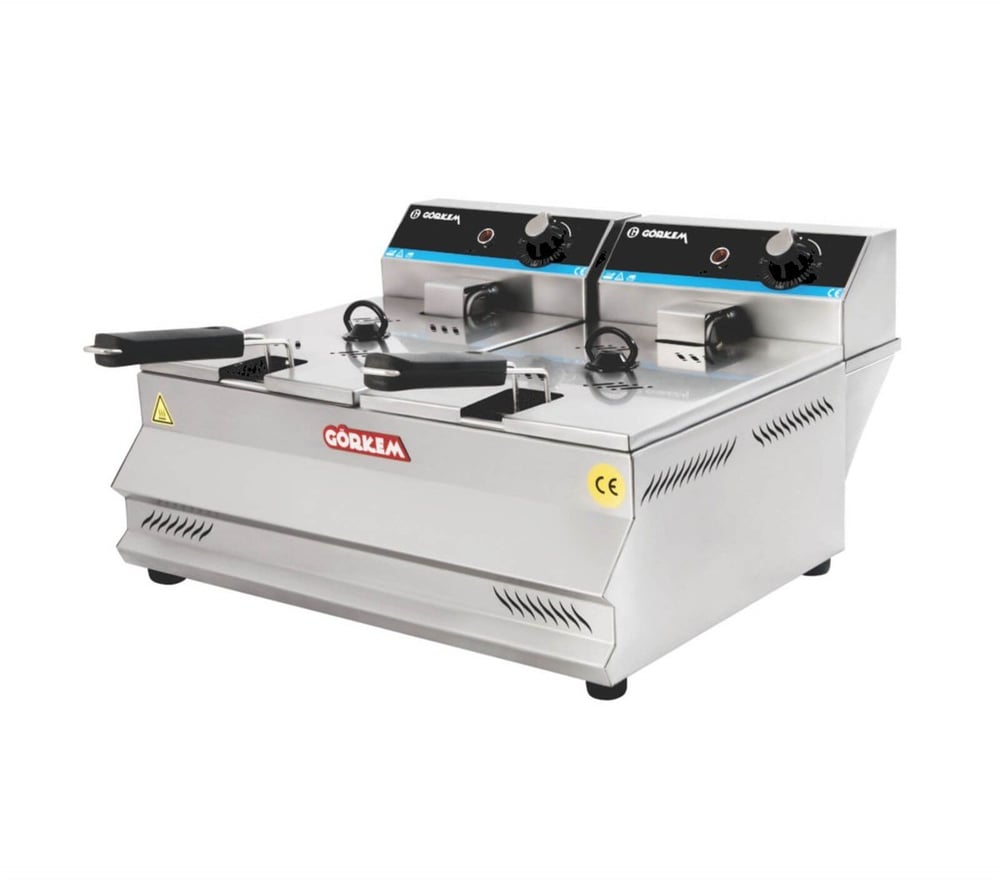 Görkem Fritöz 5+5 Elektrikli Çift Hazneli 55x49x36 EkoGÖRKEM Görkem Fritöz 5+5 Elektrikli Çift Hazneli 55x49x36 Eko Ekonomik FritözlerGörkem Fritöz 5+5 Elektrikli Çift Hazneli 55x49x36 Eko 