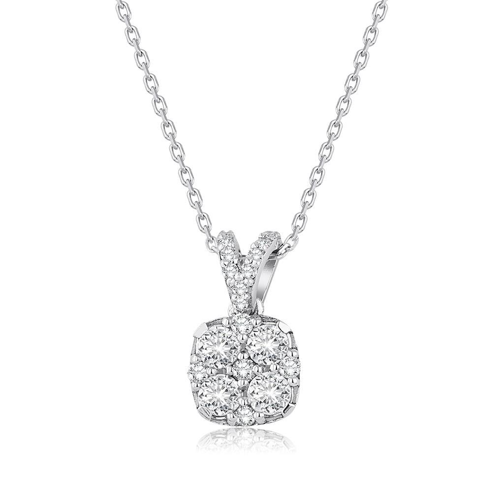 0.41 Karat Pırlanta Coronet Kolye