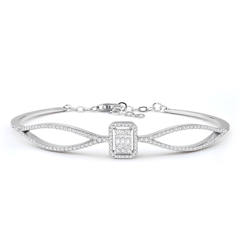 0.91 Karat Pırlanta Baget Kelepçe