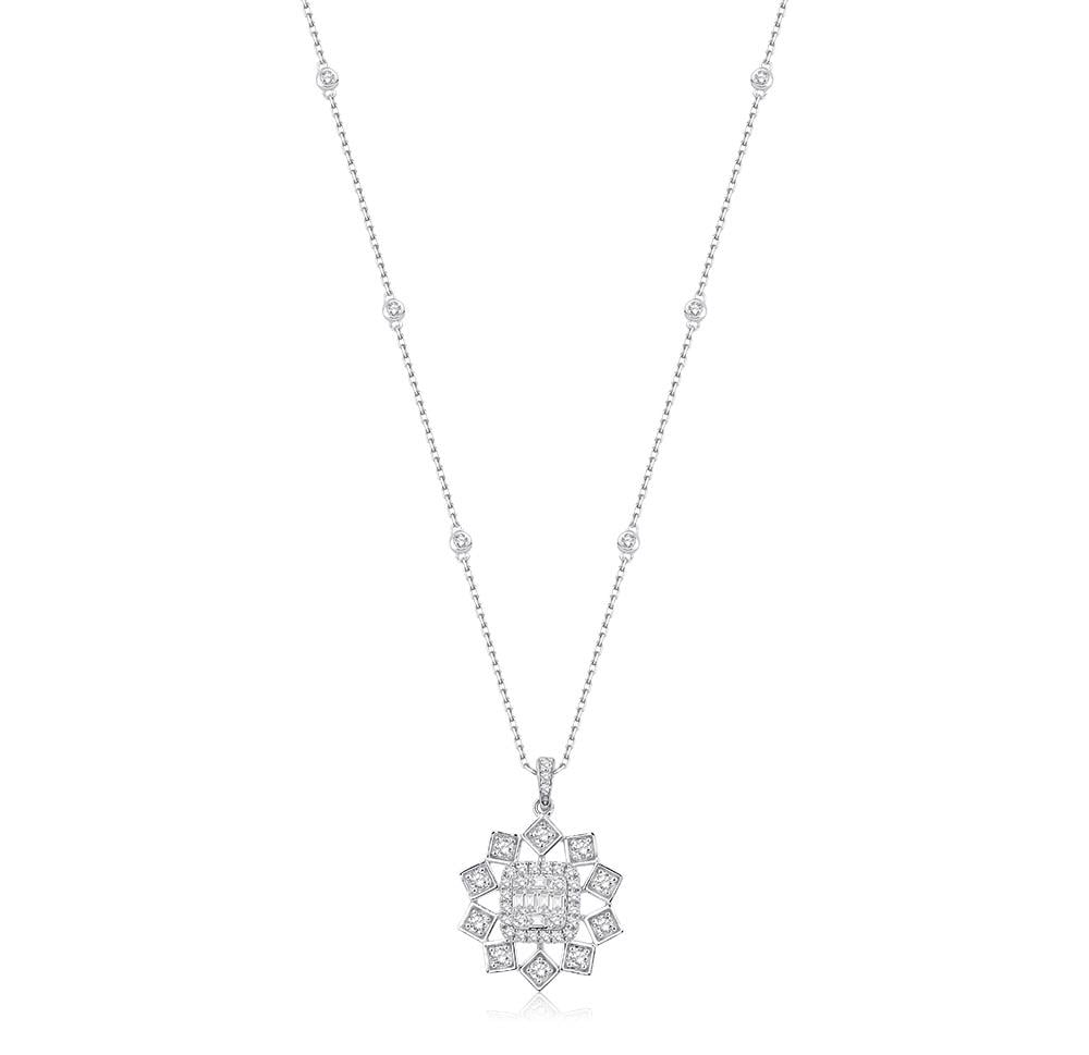 0.75 Ct Pırlanta Tasarım Kolye