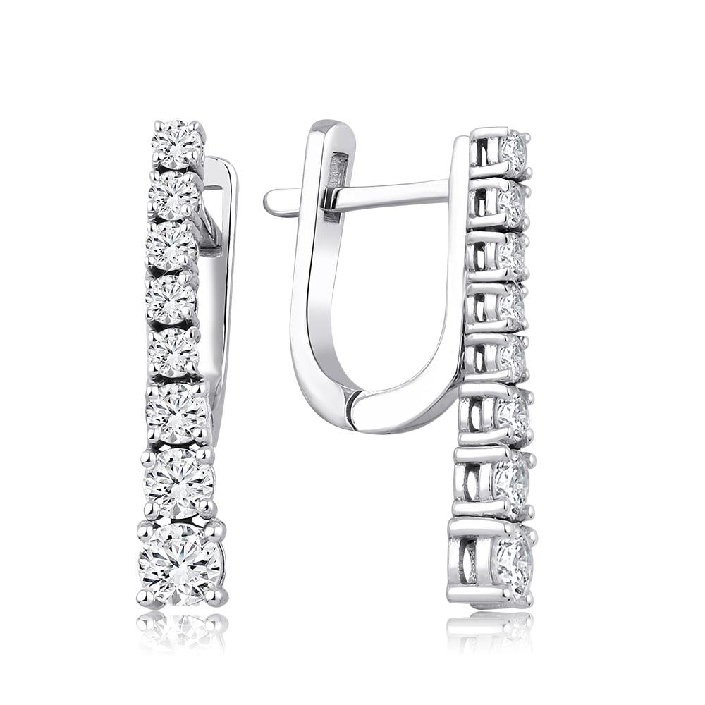 0.99 Ct Pırlanta Tasarım Küpe