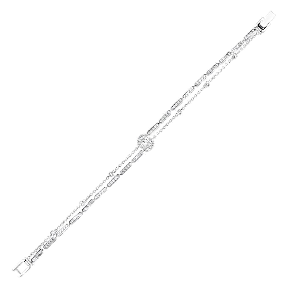 1.39 Karat Pırlanta Baget Bileklik