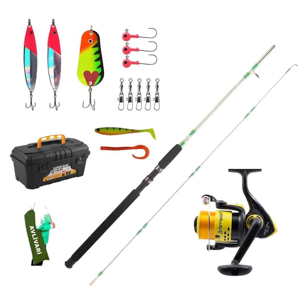 Alesta Niagara 120 Cm Olta Kamışı- Remixon Fast Sell 4000 Tam Takım Lüx Usta Profesyonel Hobi Turna Balığı Olta Seti