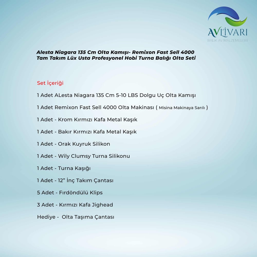 Alesta Niagara 135 Cm Olta Kamışı- Remixon Fast Sell 4000 Tam Takım Lüx Usta Profesyonel Hobi Turna Balığı Olta Seti