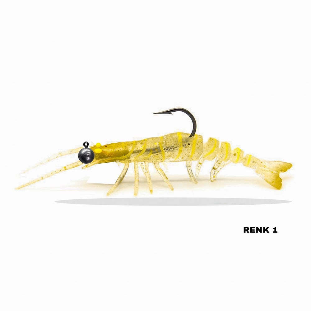 Avlivari 3D Shrimp 7.62cm Silikon Karides