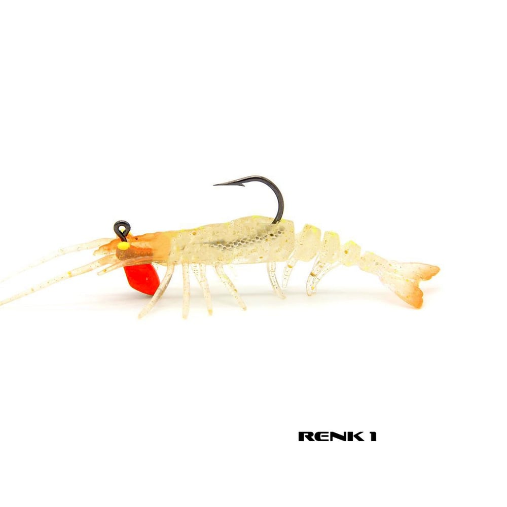 Avlivari 3D Shrimp 6gr  7.62cm Zıplatmalı Silikon Karides