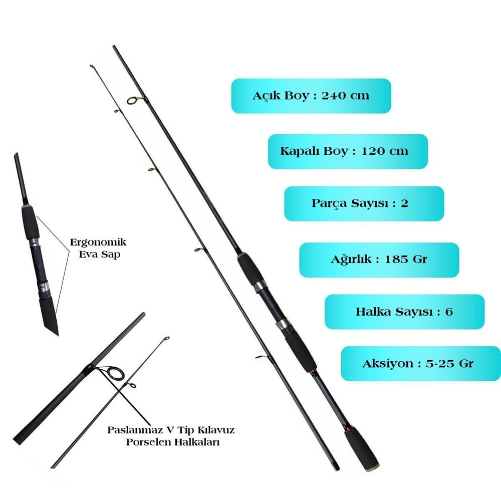 Avlivari Coltsniper 240cm. 5-25gr Spin Olta Kamışı - Avlivari SuperX Metal Kafa 14BB 4000 Olta Makinası  Tam Takım Lüx Usta Profesyonel Hobi Göl ve Deniz Olta Seti