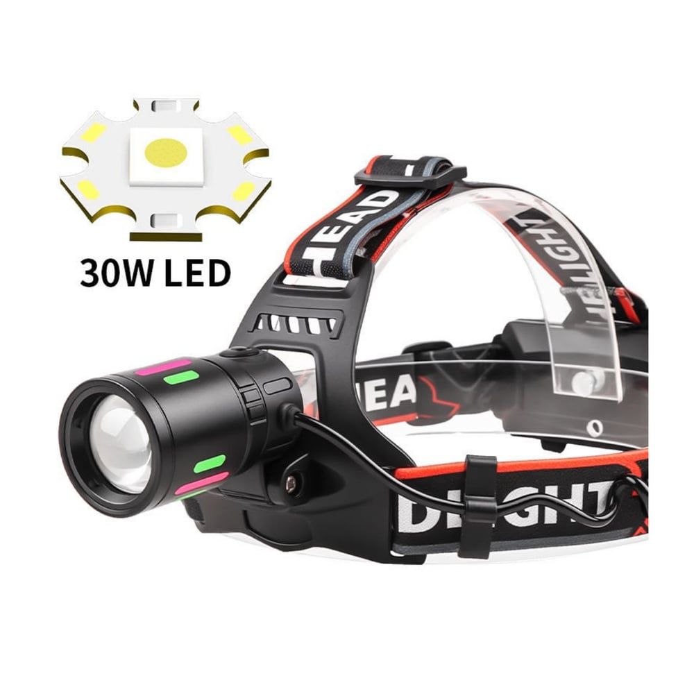 Avlivari OR-T201 Usbli Kafa Lambası | 30W 2000 Lümen | 2 Adet 18650 Pil Dahil