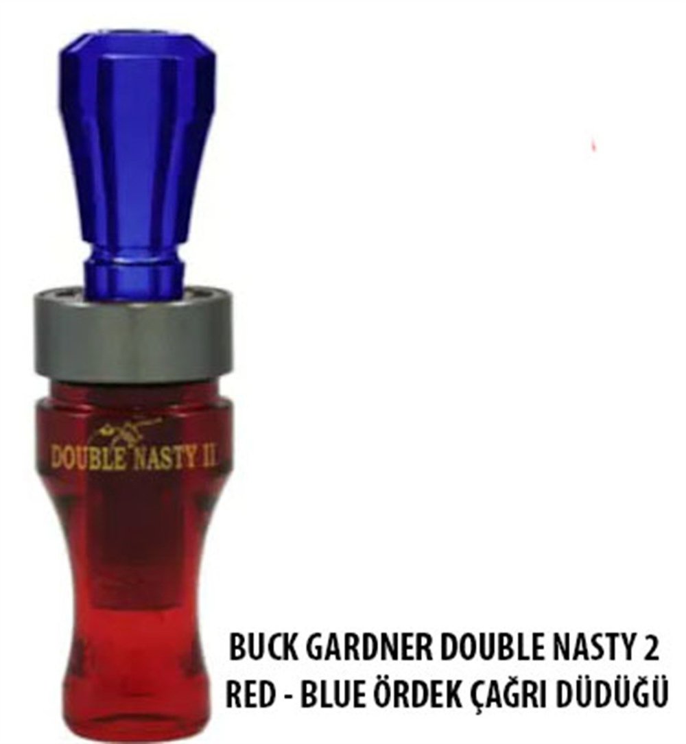 BUCK GARDNER DOUBLE NASTY 2 RED - BLUE ÖRDEK ÇAĞRI DÜDÜĞÜ