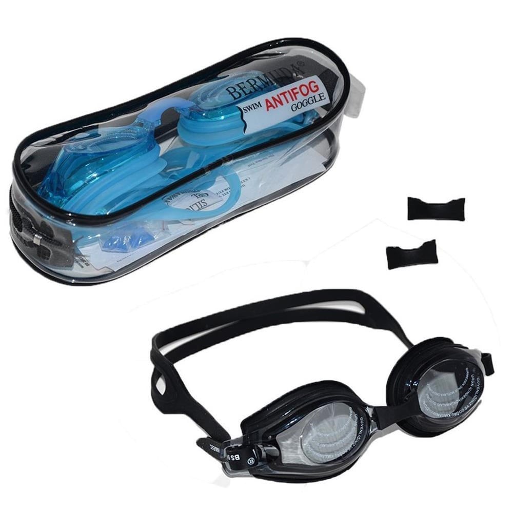 Çantalı Bermuda Bestway Antifog Yüzücü Gözlüğü Prof Pembe