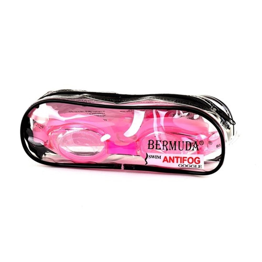 Çantalı Bermuda Bestway Antifog Yüzücü Gözlüğü Prof Pembe
