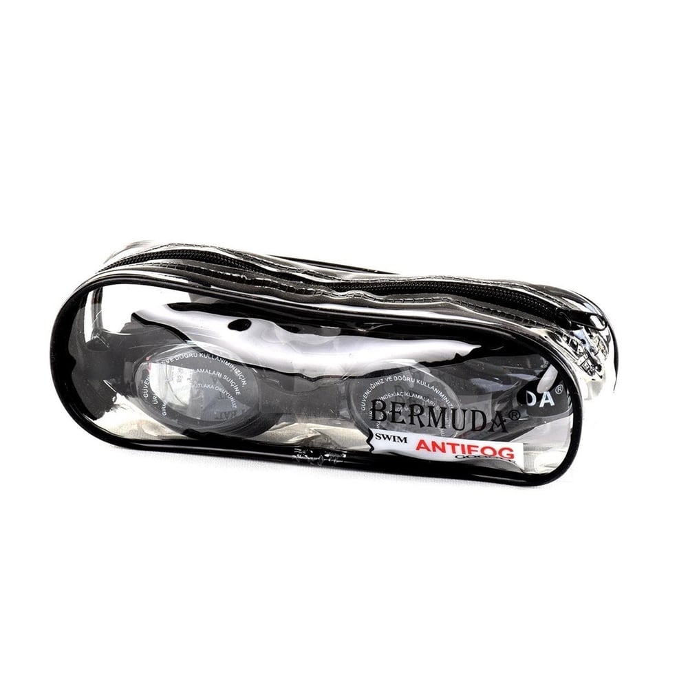 Çantalı Bermuda Bestway Antifog Yüzücü Gözlüğü Prof Beyaz