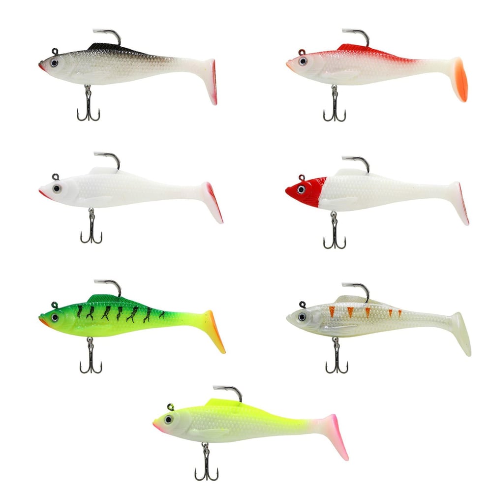Captain 3568 Cracker Soft 12cm Levrek Turna Silikonu 3lü Set Suni Balık