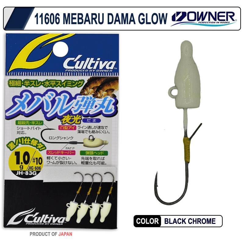 Cultiva 11606 Mebaru Dama Glow Lrf Jighead 1 Gr