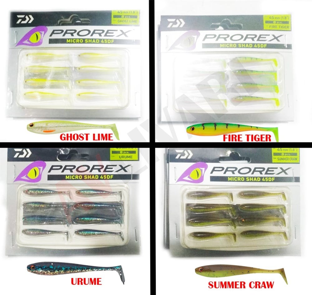 Daiwa Duck Fin Prorex Micro Shad 4.5 cm Spin LRF Silikon Yem