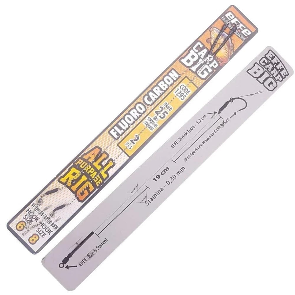 EFFE Hazır Boili Sazan Avı Rig Olta Takımı 2li