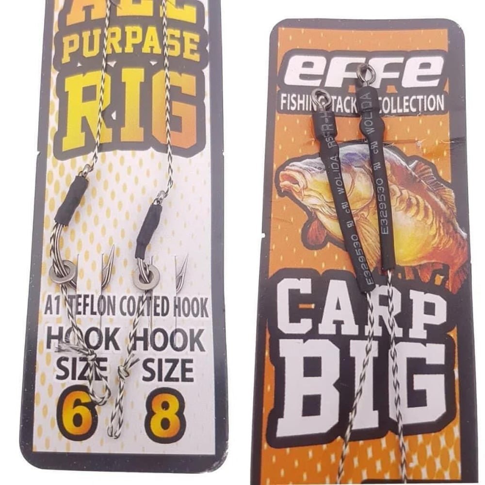 EFFE Hazır Boili Sazan Avı Rig Olta Takımı 2li