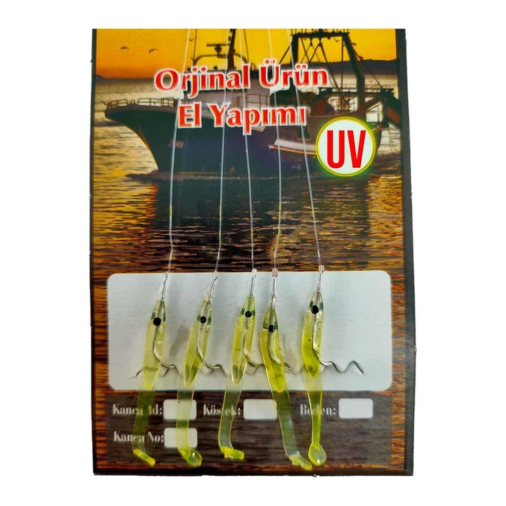 El Yapımı 5li Açıkdeniz Levrek, Uskumru, Palamut, Kolyos, Çinekop, Çaparisi - Şeffaf Limon