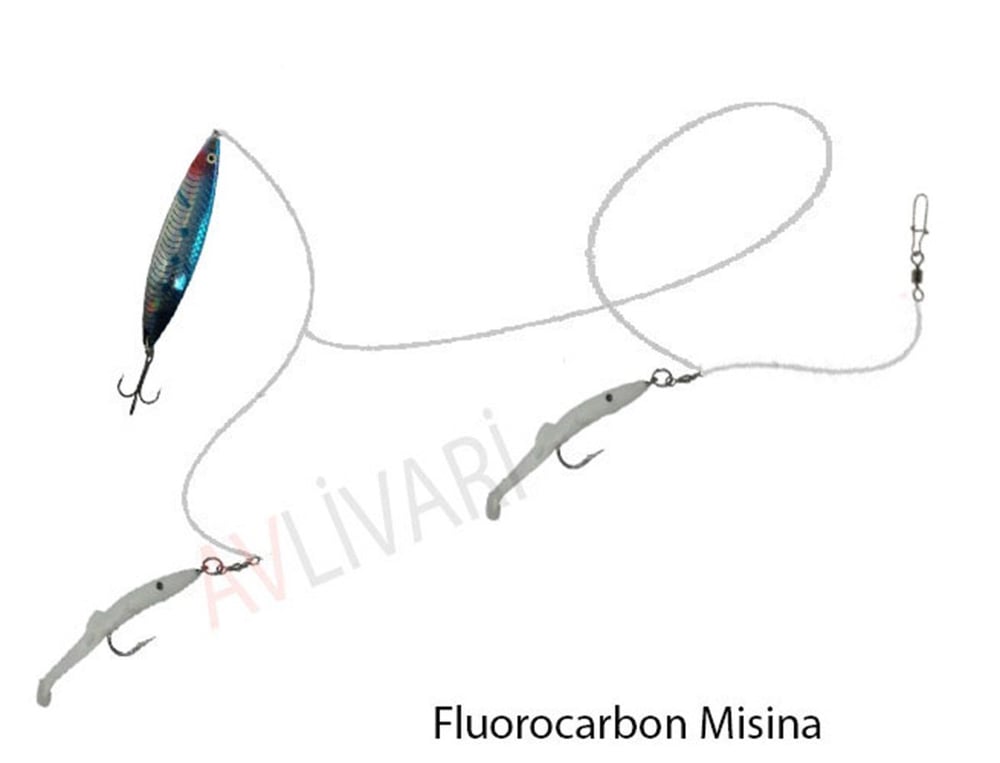 Fladen Nidingen Kaşık Çiftli Ragot Levrek Lüfer Spin Takım