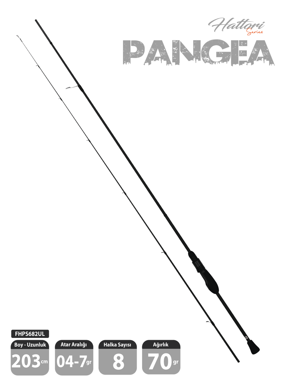 Fujin Hattori Pangea 203cm 04-7gr LRF Kamışı 682UL