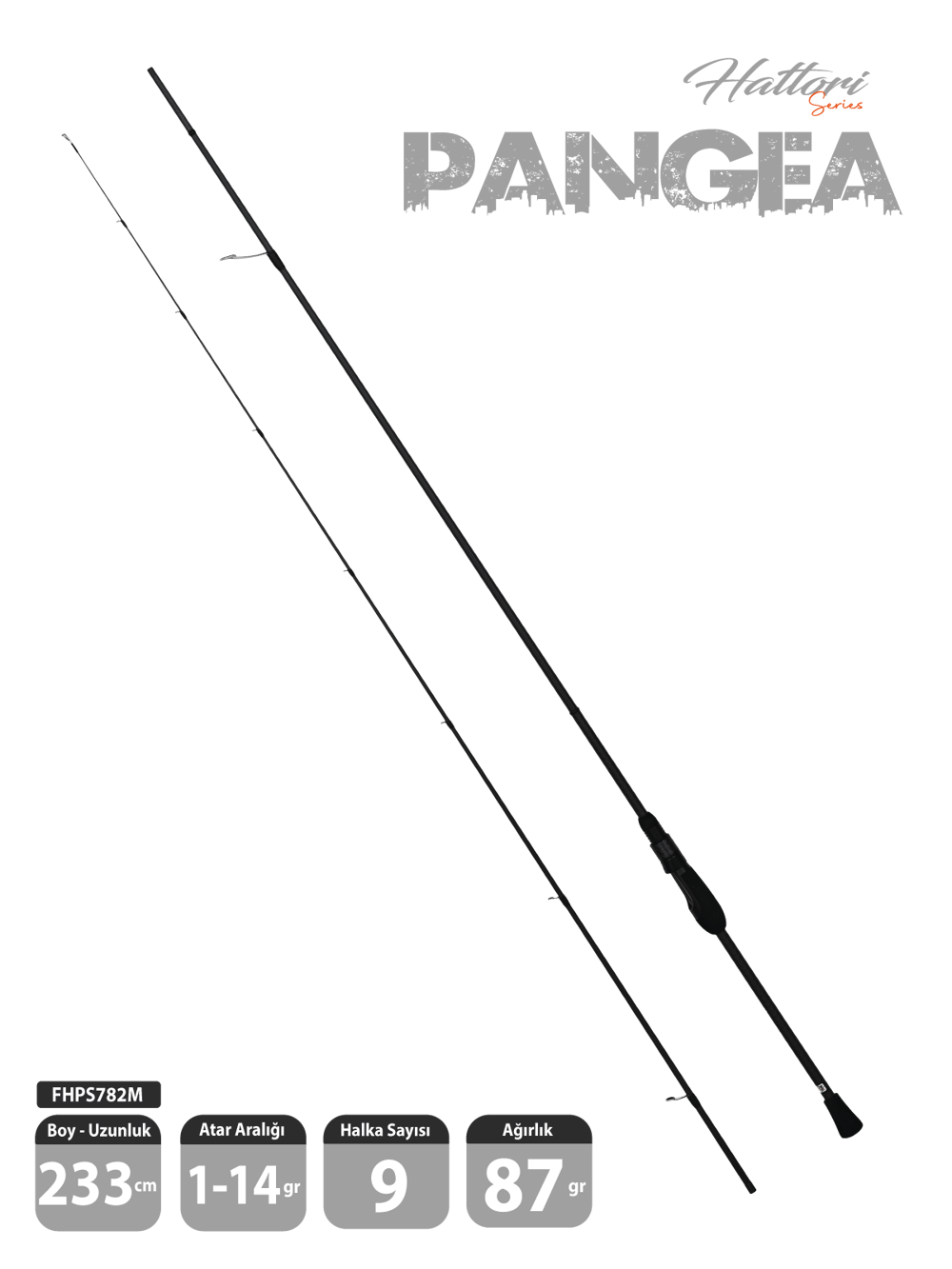 Fujin Hattori Pangea 233cm 1-14gr LRF Kamışı 782M