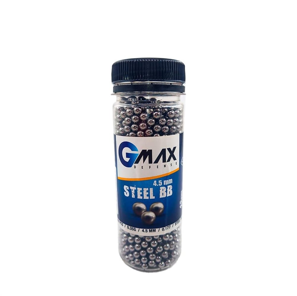 Gmax Defense Steel BB 4,5 mm BBs Saçma 1500 Pcs