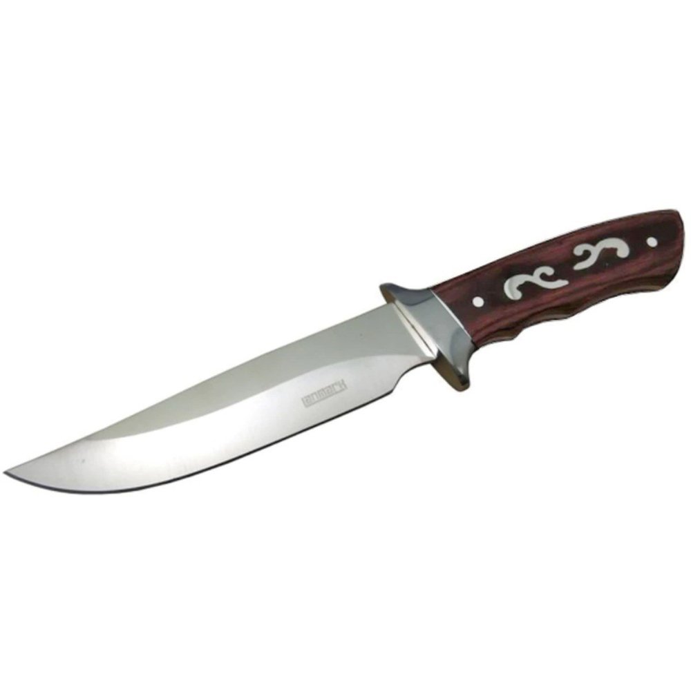 Lanmark A036 Kamp Bıçak 29 cm - İşlemeli Ahşap Sap, Kılıflı