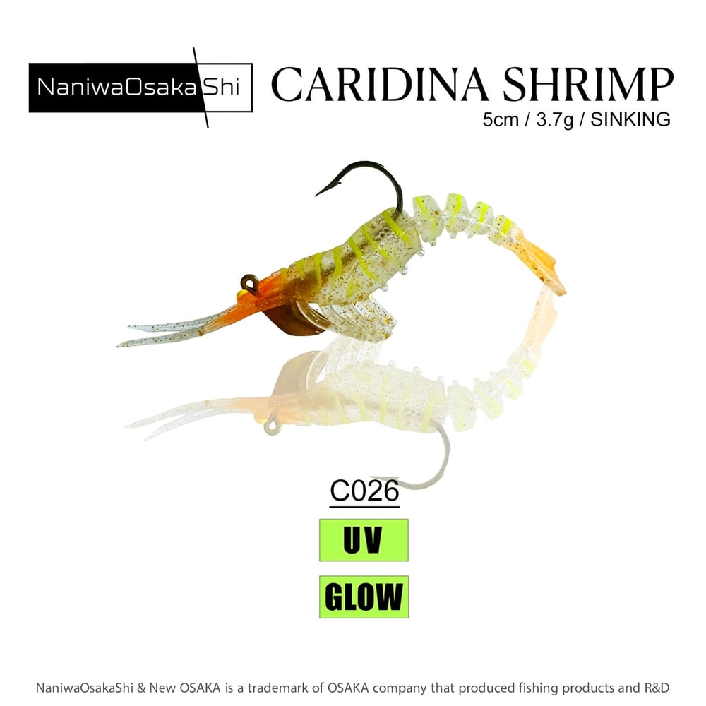 NANIWAOSAKASHI CARIDINA SHRIMP 5CM 3.5GR KARİDES SİLİKON YEM