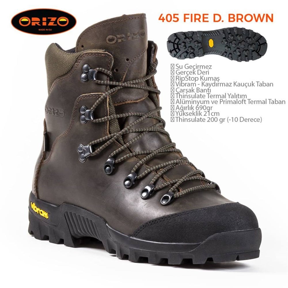 Orizo 405 Fire Dark Brown Bot