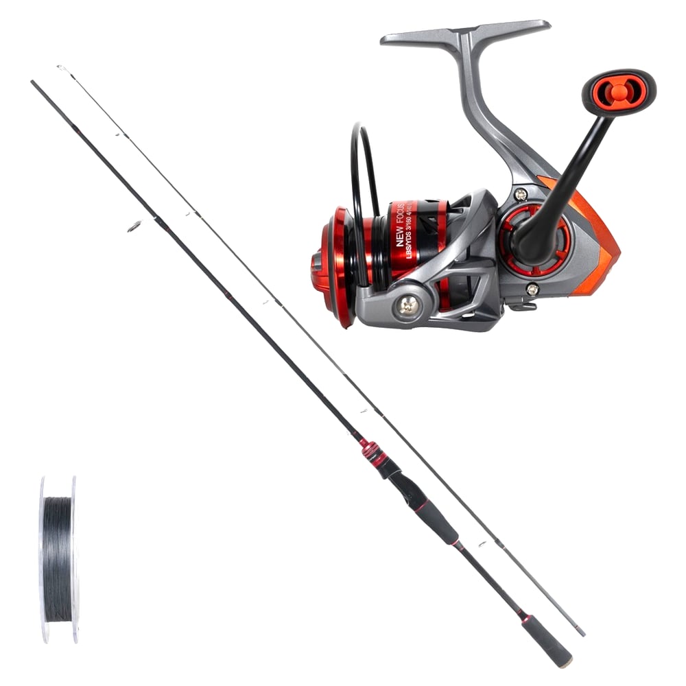 Remixon Focus RD 2.70M 5-35 Gr 2 Parça Spin Kamış + RD3000M 5+1BB Makara Tam Takım Kıyı Hobi Seti