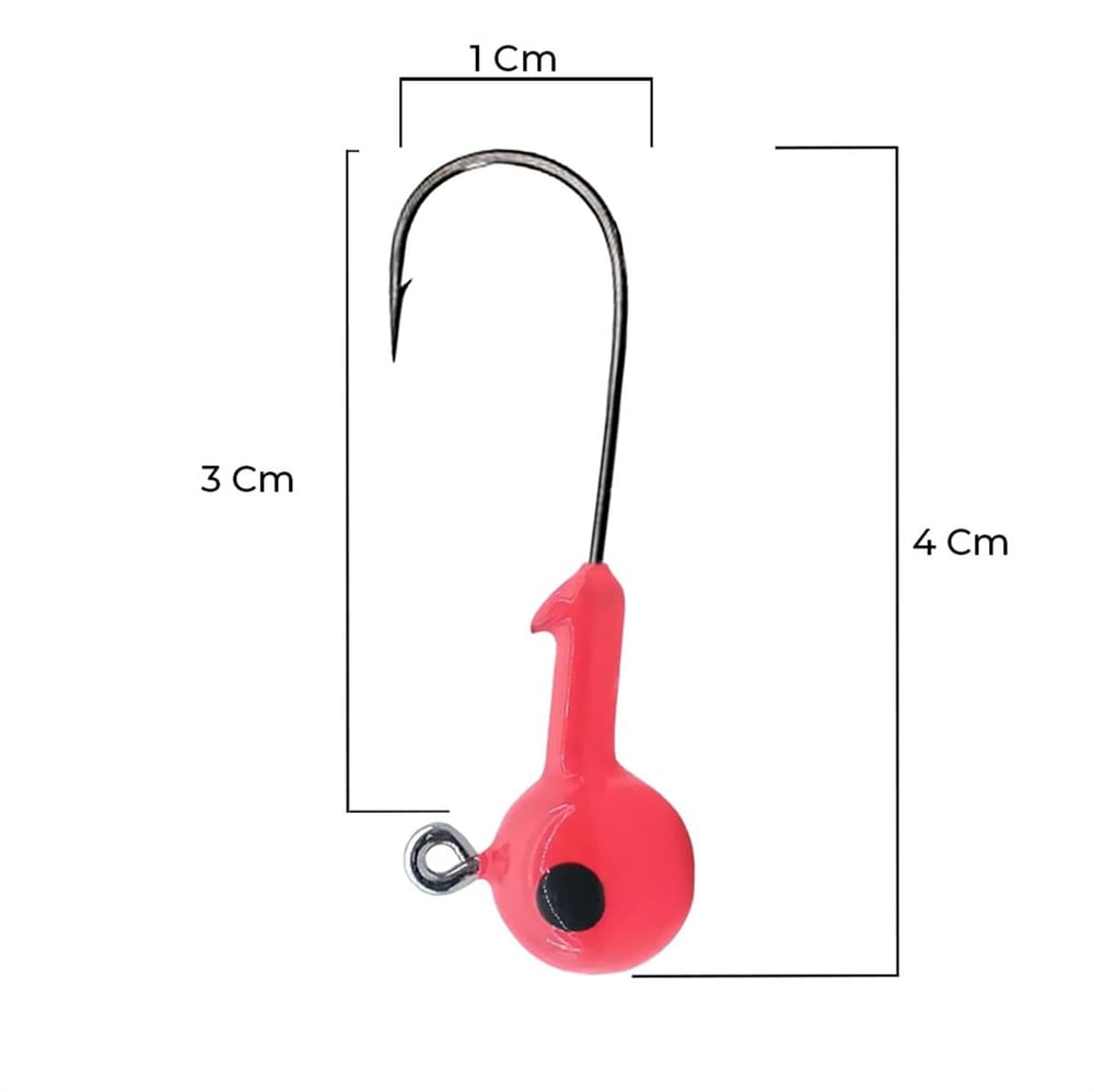 Remixon Kırmızı Kafa Balık Jighead Aj ( Zoka ) 6 Gr