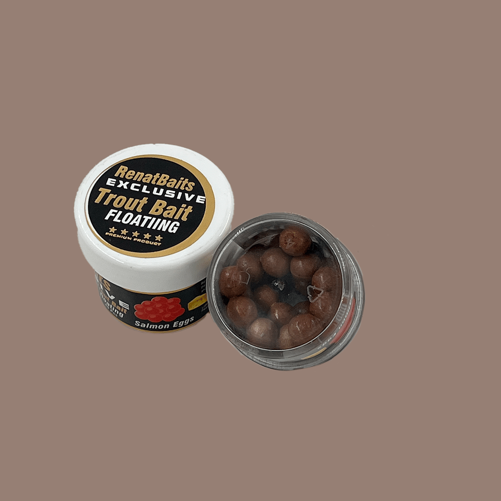 Renat Trout Bait Peynir Kokulu Silikon Salmon Eggs 40 Pcs - Kahverengi 2