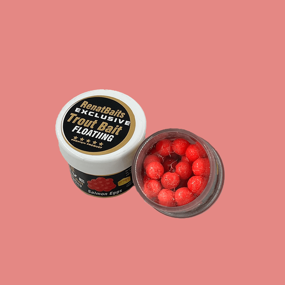 Renat Trout Bait Peynir Kokulu Silikon Salmon Eggs 40 Pcs - Kırmızı