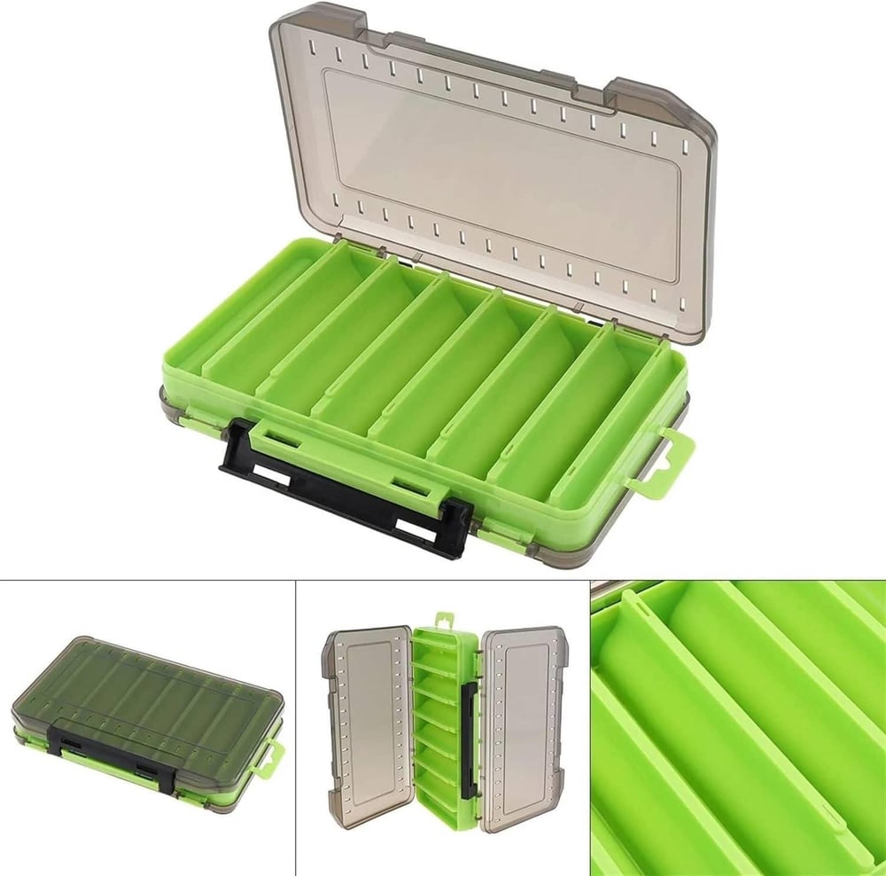 Sea Horse Lure Box Çift Taraflı Maket Kutusu Yeşil 110mm 