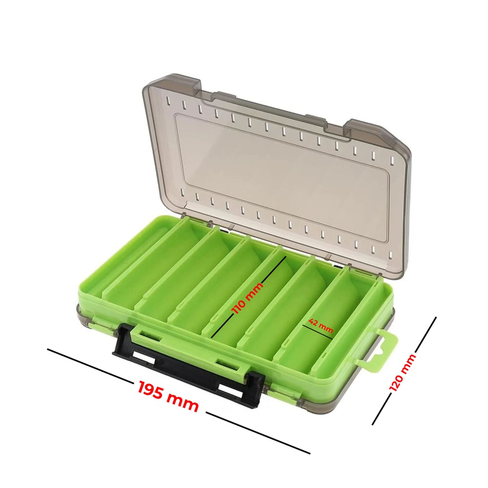 Sea Horse Lure Box Çift Taraflı Maket Kutusu Yeşil 110mm 