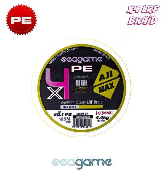 SEAGAME AJI MAX X4 PE 125M #0.1 FLUO YELLOW