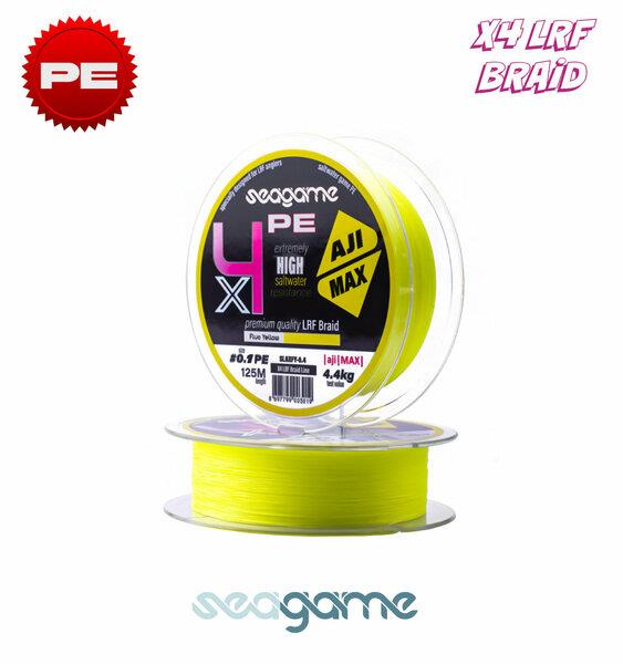 SEAGAME AJI MAX X4 PE 125M #0.1 FLUO YELLOW