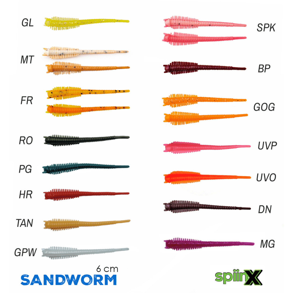 SPIINX SANDWORM SİLİKON 6CM 18P SİLİKON BALIK