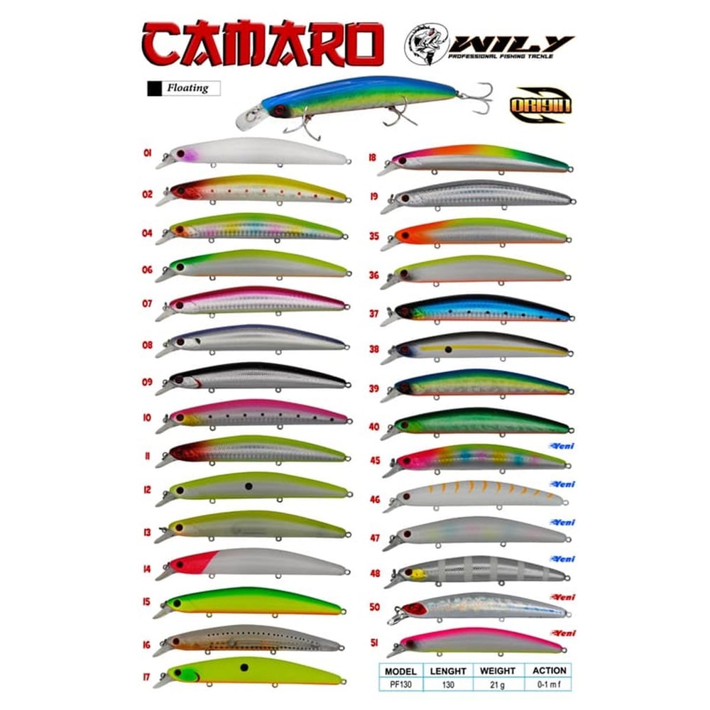 Wily Camaro 130 Maket Balık 13 Cm 21 Gr