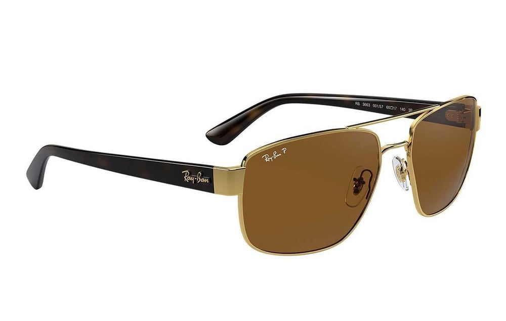 Ray-Ban RB3663 001/57 60 Polarize Erkek Güneş Gözlüğü
