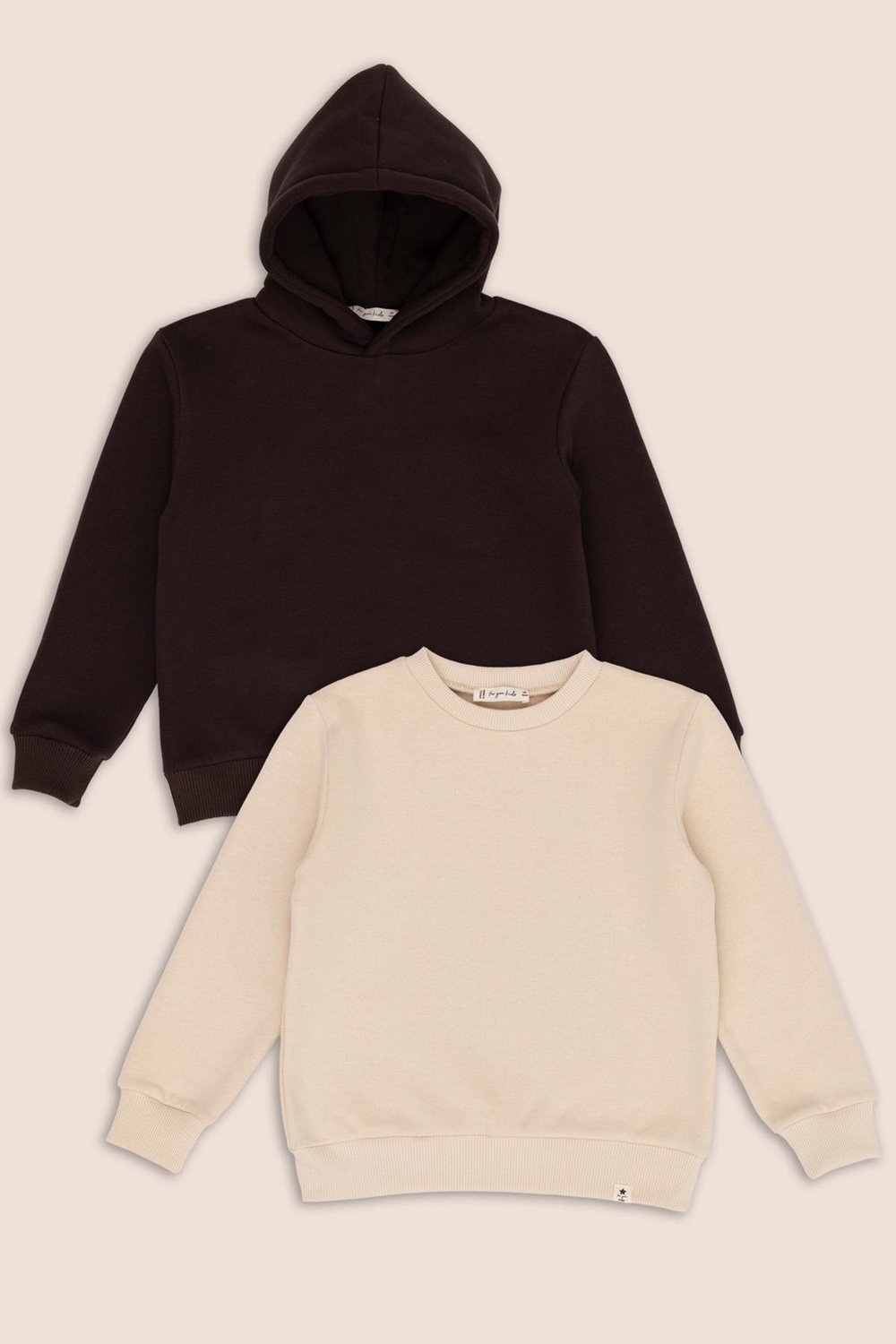 For You Kids 2'li Kahve Kapişonlu Bej Bisiklet Yaka Erkek Çocuk Sweatshirt Set For You Kids 2'li Kahve Kapişonlu Bej Bisiklet Yaka Erkek Çocuk Sweatshirt Set