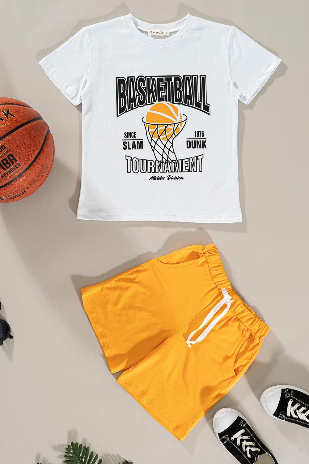 For You Kids Basketball Baskılı Tshirt Şort Takım For You Kids Basketball Baskılı Tshirt Şort Takım