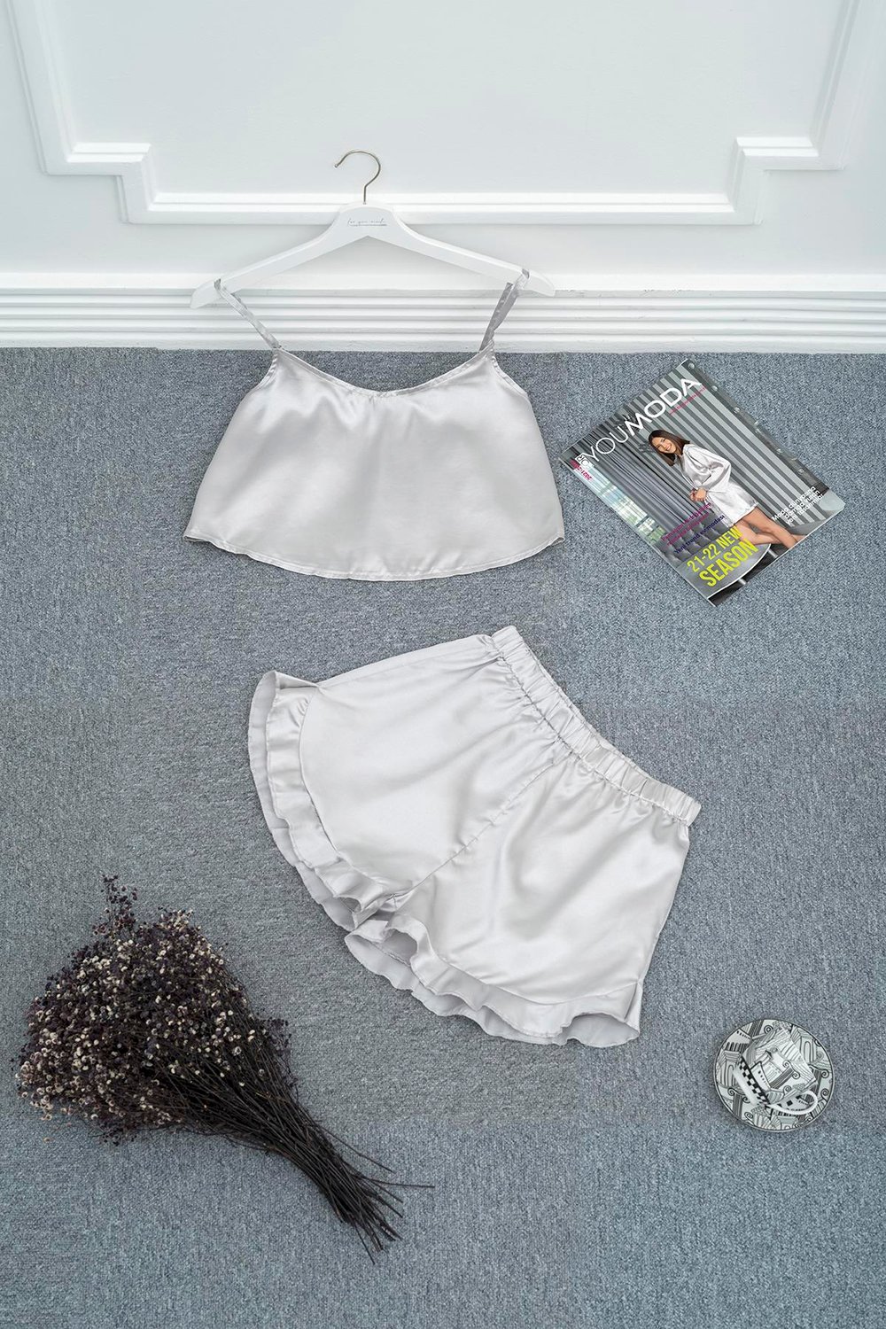 For You Sleepwear 2 li Gri Atlet Şort Takım For You Kids For You Sleepwear 2 li Gri Atlet Şort Takım