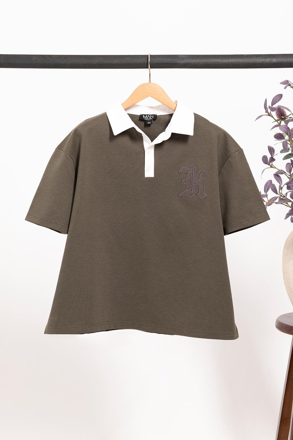 For You Man Oversize Polo Yaka Sprey Wash T-Shirt – Haki | Boxy Fit Erkek Tişört For You Man Oversize Polo Yaka Sprey Wash T-Shirt – Haki | Boxy Fit Erkek Tişört