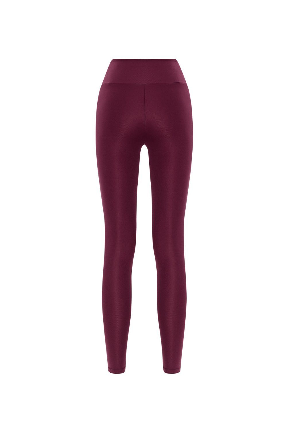 Nui Yoga High Waist Compression Leggings Burgundy
