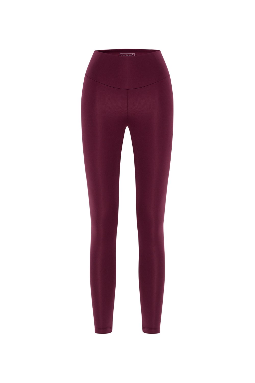 Nui Yoga High Waist Compression Leggings Burgundy